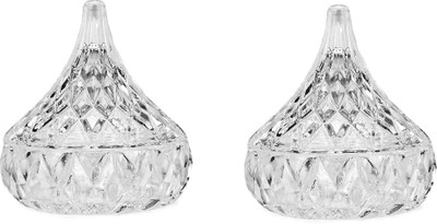 1st Time Glass Grocery Container  - 30 ml(Pack of 2, Clear)