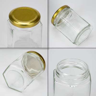 emrics Glass Grocery Container  - 250 ml(Pack of 4, Multicolor)