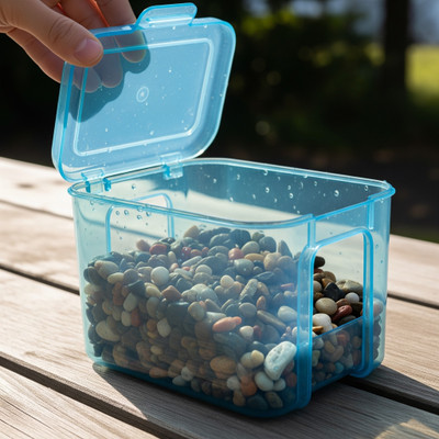 vermi Plastic Fridge Container  - 100 ml(White)