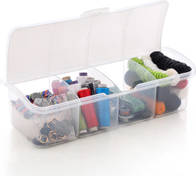 Raghunandan Plastic Grocery Container  - 1500 ml(White)
