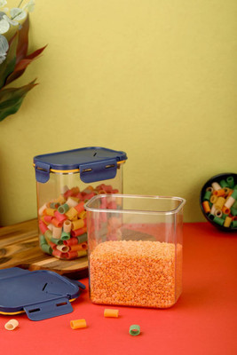 khodal Plastic Fridge Container  - 800 ml(Pack of 2, White)