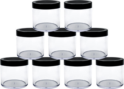 Newgen Plastic Grocery Container  - 100 ml(Pack of 9, White)
