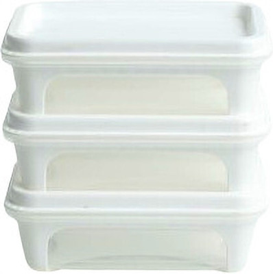 Unica Plastic Utility Container  - 425 ml(Pack of 3, White)