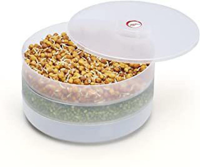 Ratehalf Plastic Sprout Maker  - 1 L(White)