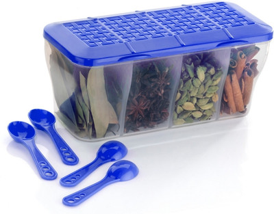 Craftbin Plastic Fridge Container  - 1750 ml(Blue, Clear)