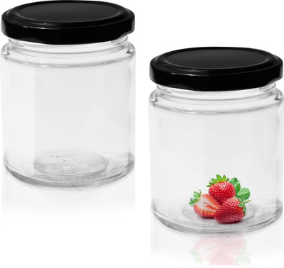 Pure Source India Glass Utility Container  - 50 g(Pack of 2, Clear)