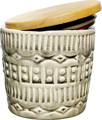 Lemon Tree Ceramic Tea Coffee & Sugar Container  - 500 ml(White)