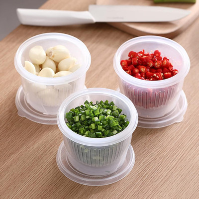 ACCRUNCH Plastic Fridge Container  - 1000 ml(Pack of 3, Multicolor)