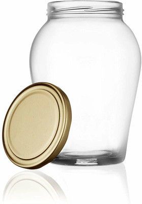 vetreo Glass Grocery Container  - 1000 ml(Clear)