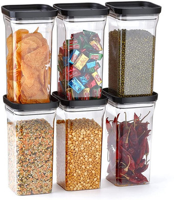 Homemet Plastic Grocery Container  - 1250 ml(Black)