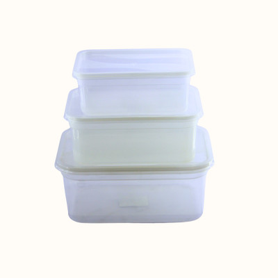 TORIVA Plastic Utility Container  - 8100 ml(Pack of 3, Transparent)