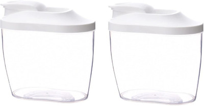 SHFTI Plastic Utility Container  - 1000 ml(Pack of 2, Clear)