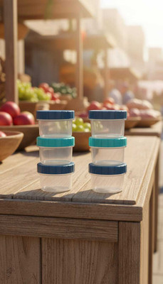 RAAGTRENDS Plastic Utility Container  - 25 ml(Pack of 6, Blue)