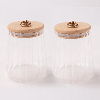 KUBER INDUSTRIES Glass Utility Container  - 750 ml(Pack of 2, Clear)