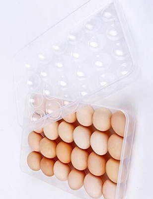 JIGSHTIAL Plastic Egg Container  - 2 dozen(Clear)