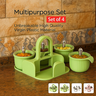 KITCHENRY Plastic Utility Container  - 250 ml(Green)