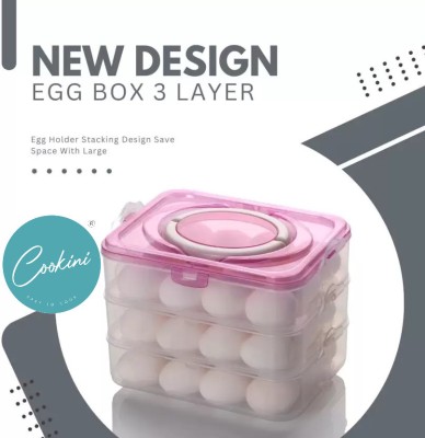 cookini Plastic Egg Container  - 3 dozen(Pink)