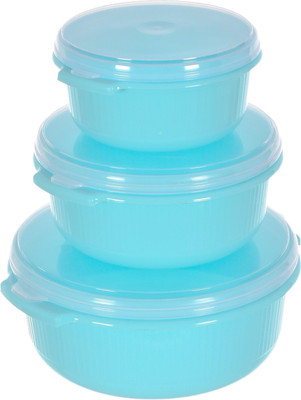 Heart Home Plastic Utility Container  - 3200 ml(Pack of 3, Blue)