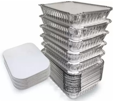 Shop & Shoppee Aluminium Utility Container  - 250 ml(Pack of 75, Silver)