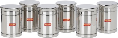 Sumeet Steel Utility Container  - 850 ml(Pack of 6, Silver)