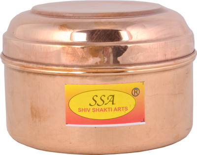 Shivshakti Arts Copper Utility Container  - 400 ml(Brown)
