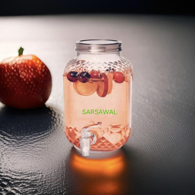 Sarsawal Glass Pickle Jar  - 4000 ml(Clear)