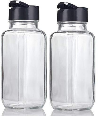 JAY RAMDEV SELLER Glass Grocery Container  - 120 ml(Pack of 2, Clear)