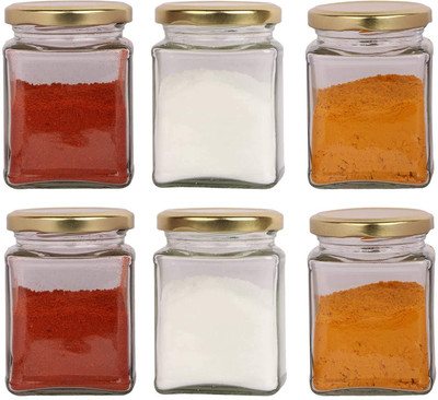VIRCO Glass Utility Container  - 250 ml(Pack of 6, Clear)