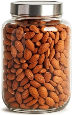 AAnami Glass Pickle Jar  - 3000 ml(Silver)