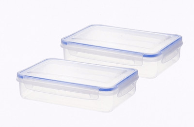 Nabhya Plastic Utility Container  - 1100 ml(Pack of 2, White)