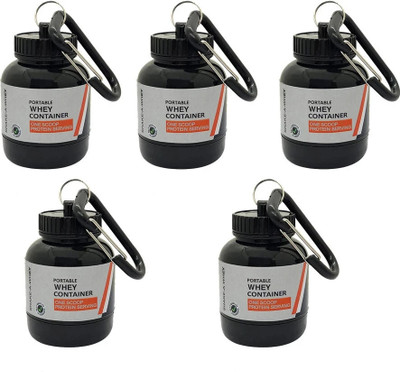 COOLINDIANS Plastic Utility Container  - 30 ml(Pack of 5, White, Black)