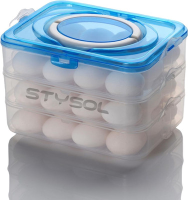 Stysol Plastic Egg Container  - 3 dozen(Blue)