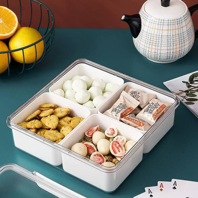 BENNUR 7 Plastic Fridge Container  - 2000 ml(White)