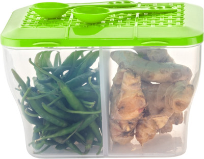 MAGICSPOON Polypropylene Fridge Container  - 2000 ml(Green, Multicolor)