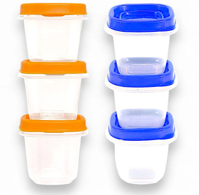 Toriiva Plastic Utility Container  - 120 ml(Blue, Yellow)