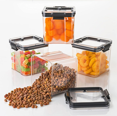 ADMONITION Plastic Grocery Container  - 700 ml(Pack of 4, Multicolor)