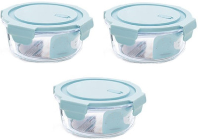 IndusBay Glass Utility Container  - 950 ml(Pack of 3, Multicolor)