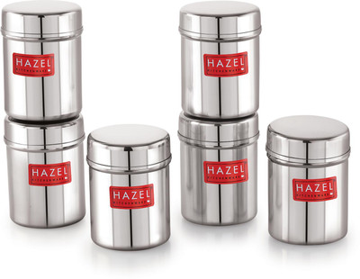 HAZEL Stainless Steel Utility Container  - 150 ml(Pack of 6, Silver)