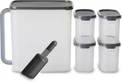 PRAGATI SALES Plastic Utility Container  - 1100 ml, 9000 ml(Pack of 5, Clear)