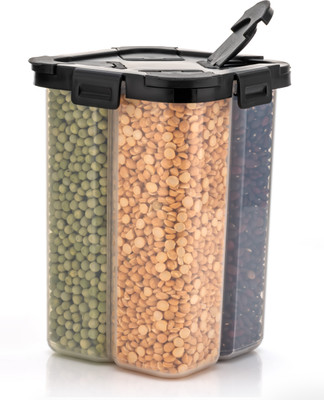 NXTBUY Plastic Grocery Container  - 2400 ml(Black)