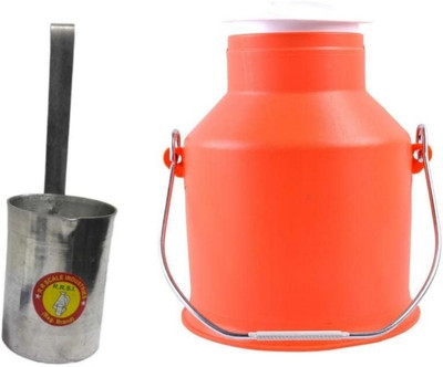 Silver tech Plastic Milk Container  - 5 L(Orange)