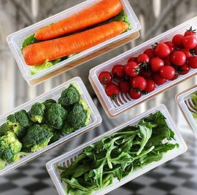 ARNISH Plastic Fridge Container  - 1500 ml(Pack of 5, Clear)