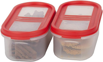 Flipkart SmartBuy Plastic Utility Container  - 525 ml(Pack of 2, Red)