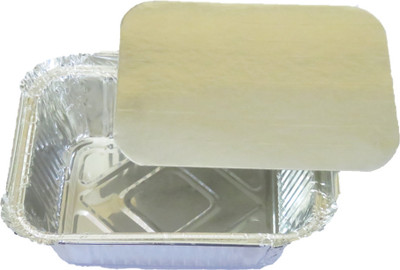 LUSKA Aluminium Utility Container  - 450 ml(Pack of 200, Silver)