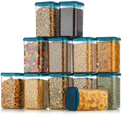 Ecodex Plastic Grocery Container  - 1100 ml(Pack of 12, Clear)