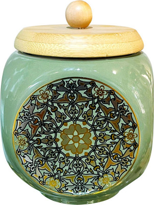 Lemon Tree Ceramic Tea Coffee & Sugar Container  - 500 ml(Violet)