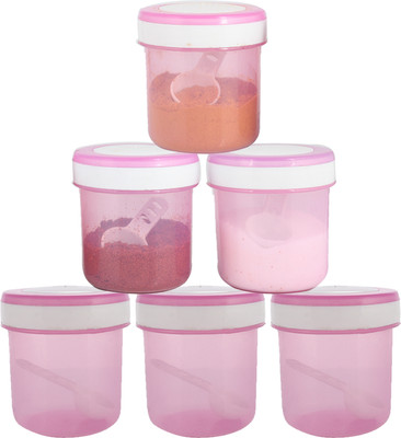 KUBER INDUSTRIES Plastic Grocery Container  - 350 ml(Pack of 6, Pink)