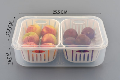 busaji enterprise Plastic Grocery Container  - 2500 ml(Clear)