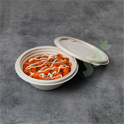 SS ECOWARE Sugarcane Bagasse Utility Container  - 750 ml(Pack of 20, Light Brown)