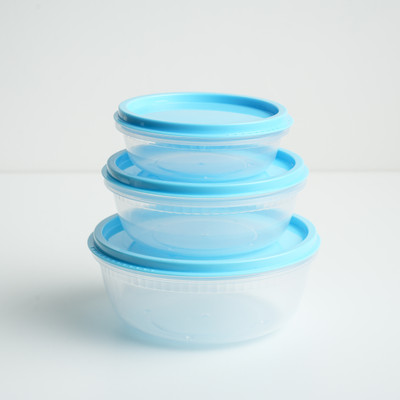 Unica Plastic Utility Container  - 760 ml(Pack of 3, Blue)